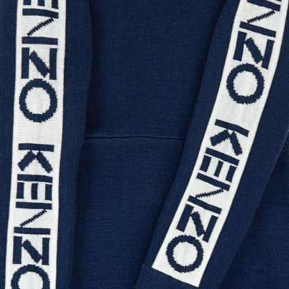 女童藏青色Logo针织连衣裙