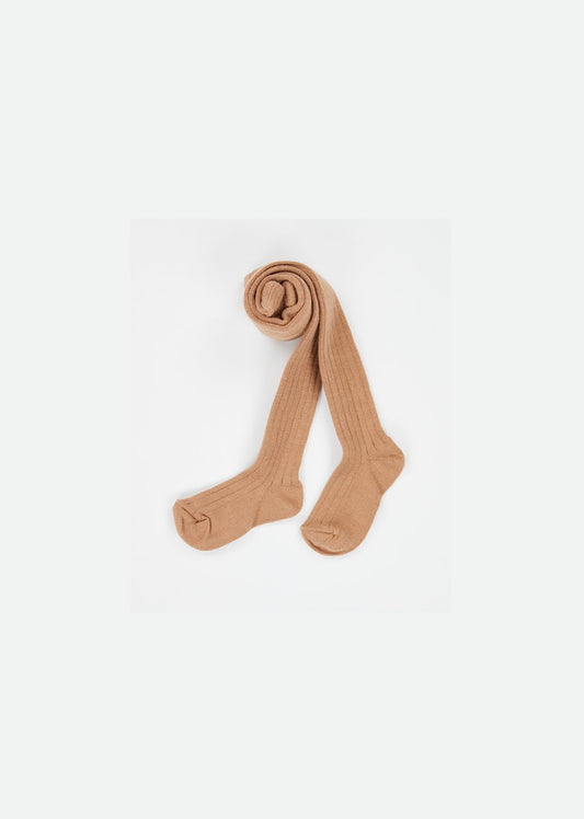 Girls Camel Rib Tights