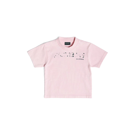 儿童粉色Logo棉T恤