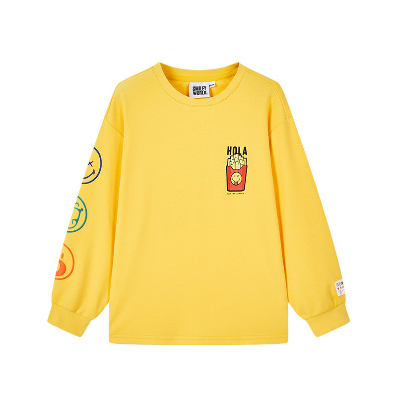 男童黄色长袖T恤