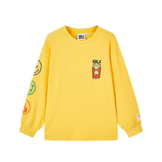 男童黄色长袖T恤