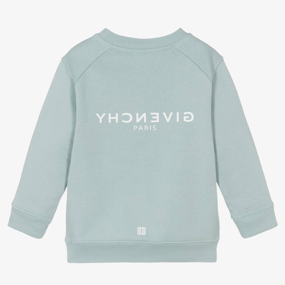 男童绿色Logo卫衣