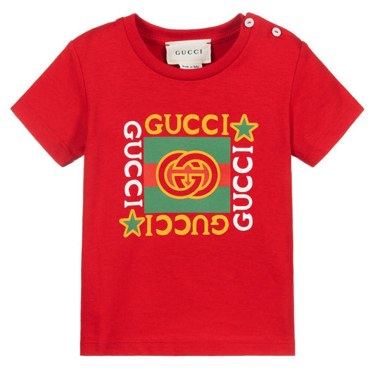 Baby Boys & Girls Red GG T-Shirt