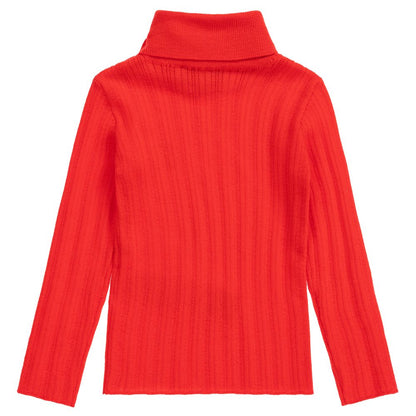 Baby Girls Red GG Wool Turtleneck