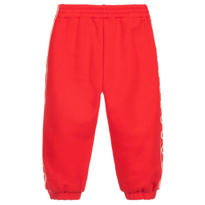 Baby Boys & Girls Red GG Jogging Pants