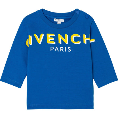 Baby Boys Blue Logo Top