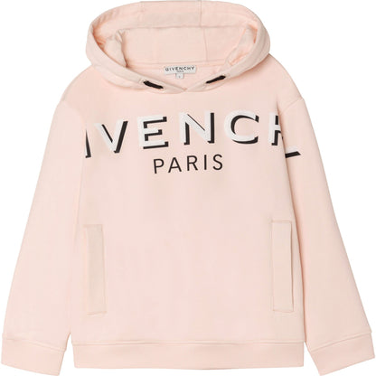 Girls Pink Hooded Sweatshirt