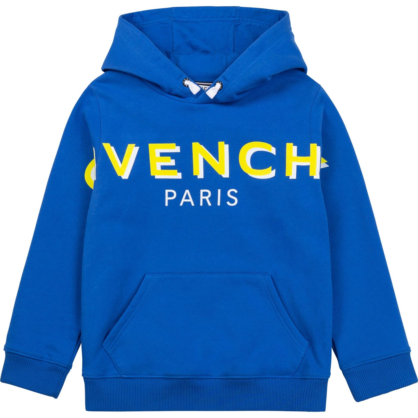 儿童蓝色连帽卫衣