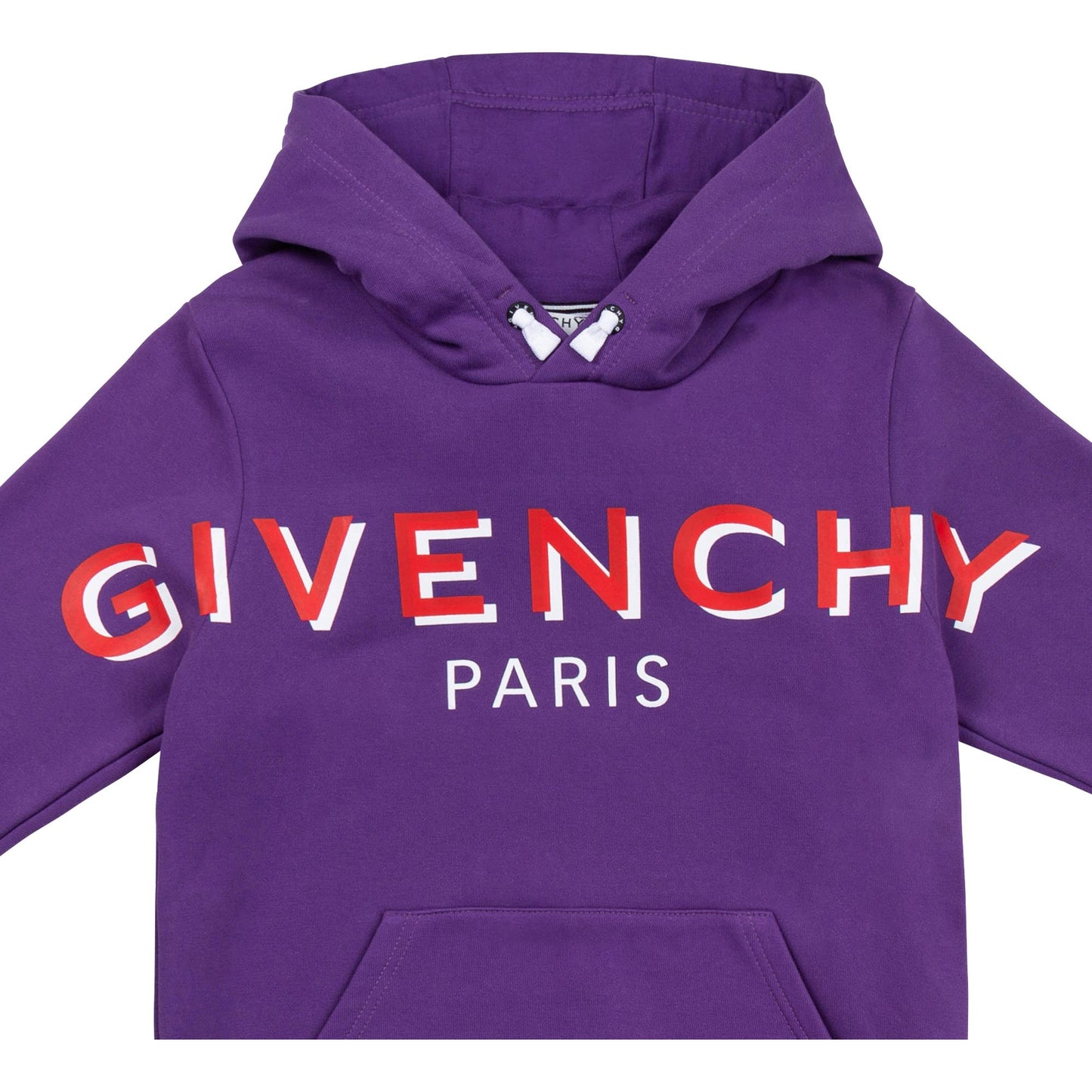 儿童紫色连帽卫衣