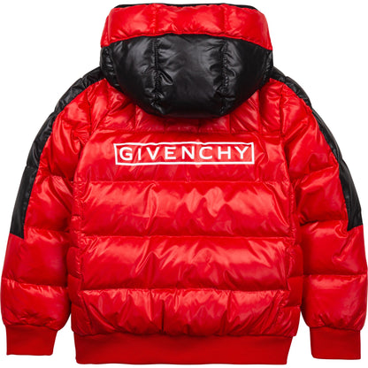 男童红色蓬松夹克