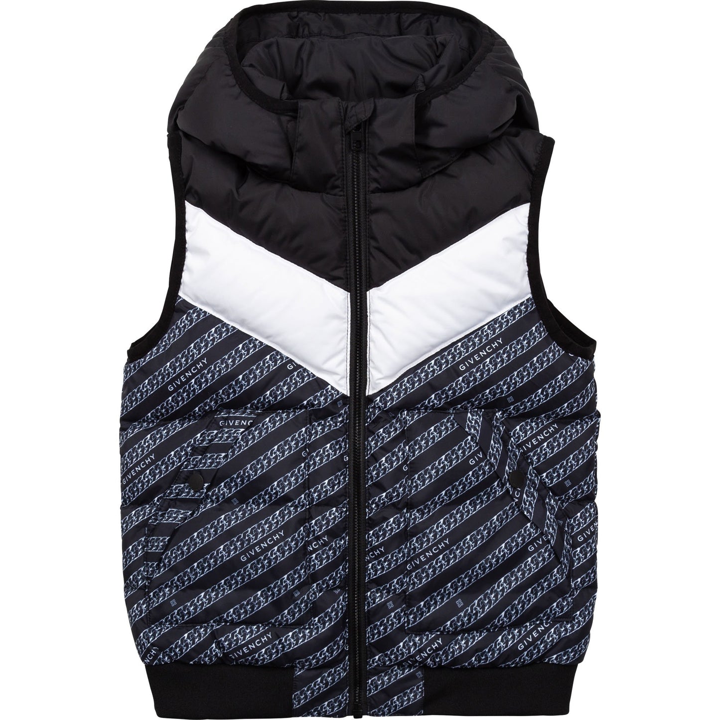 儿童黑色蓬松马甲