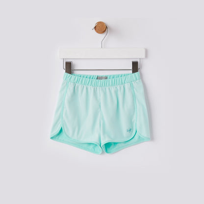 女童湖绿色短裤