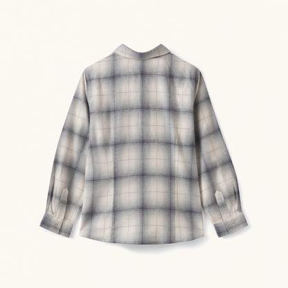 Boys Mid Grey Check Shirt