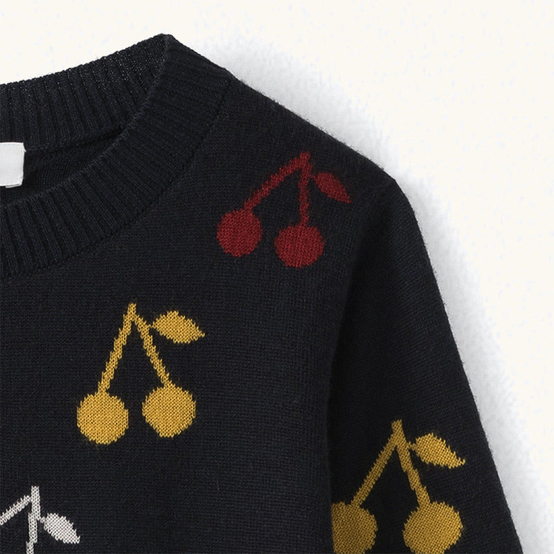 Girls Black Cherry Jumper