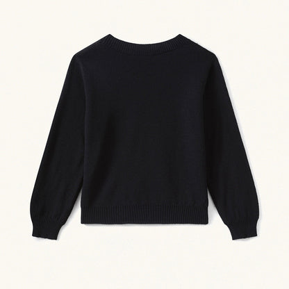 Girls Black Cherry Jumper