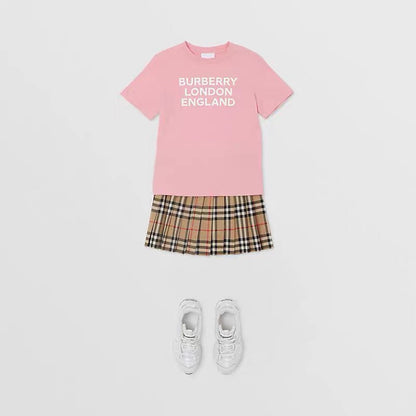 Girls Candy Pink Cotton Logo T-Shirt