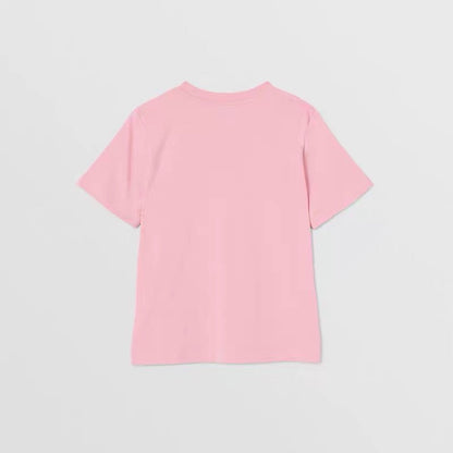 Girls Candy Pink Cotton Logo T-Shirt