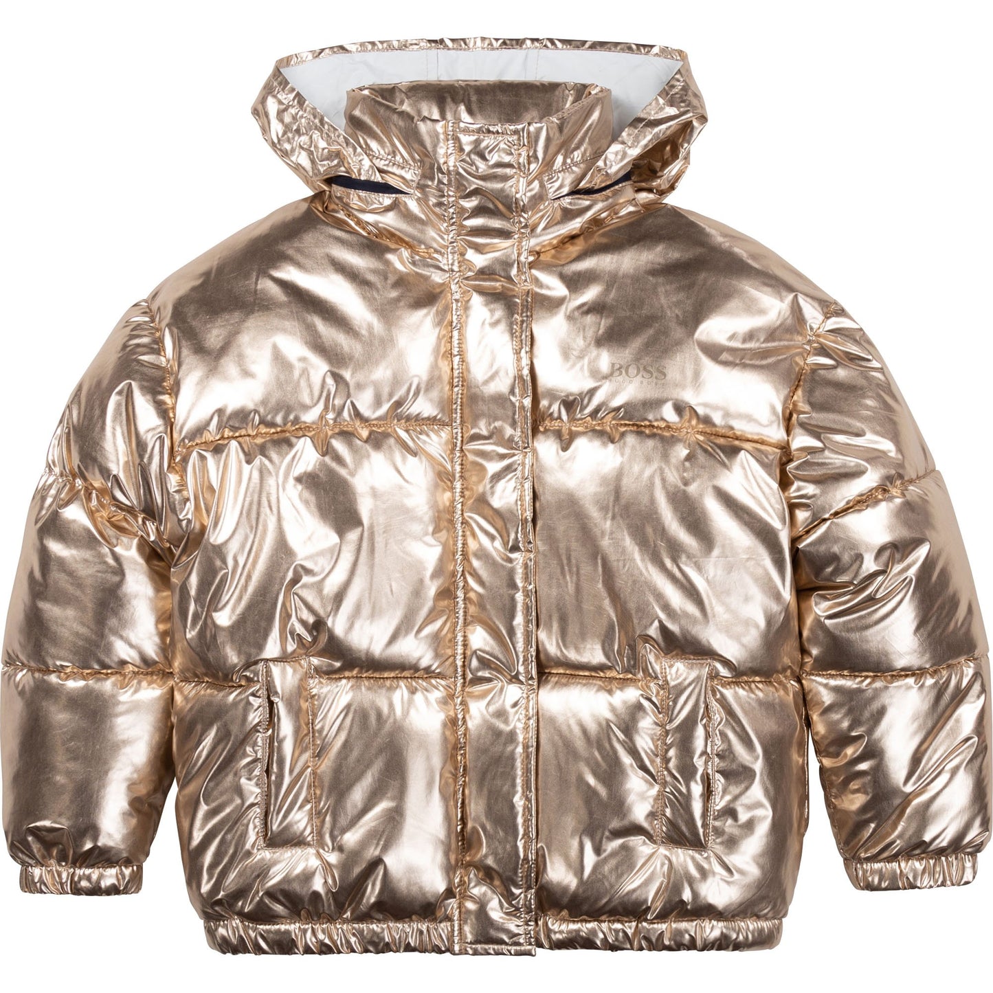 女童金色蓬松夹克