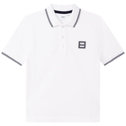 男童白色Polo衫