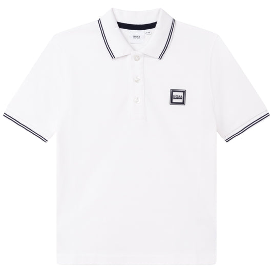 男童白色Polo衫