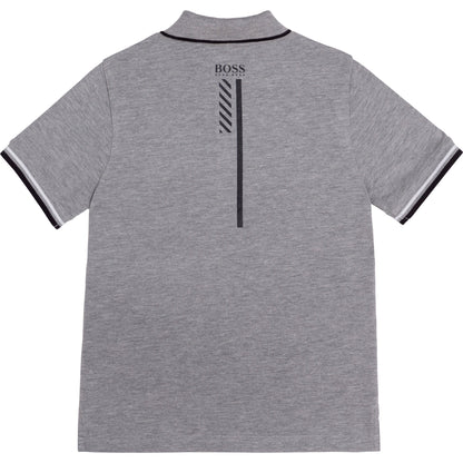 男童灰色Logo Polo衫