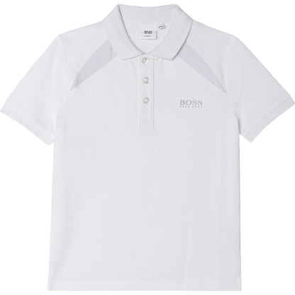 男童白色Logo Polo衫