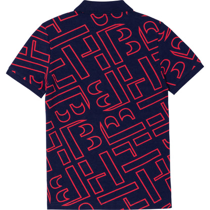 男童黑色Logo Polo衫