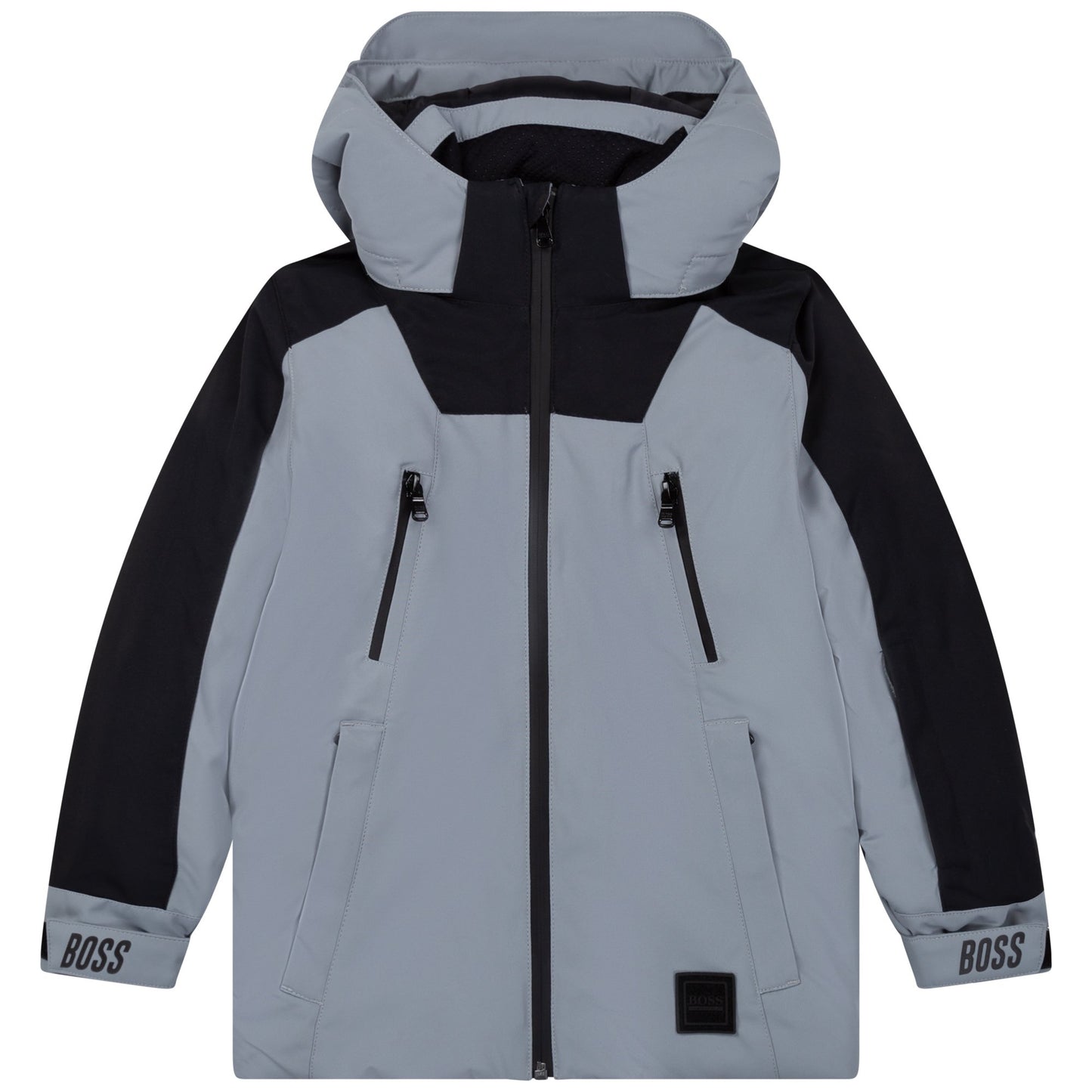 男童灰色连帽夹克