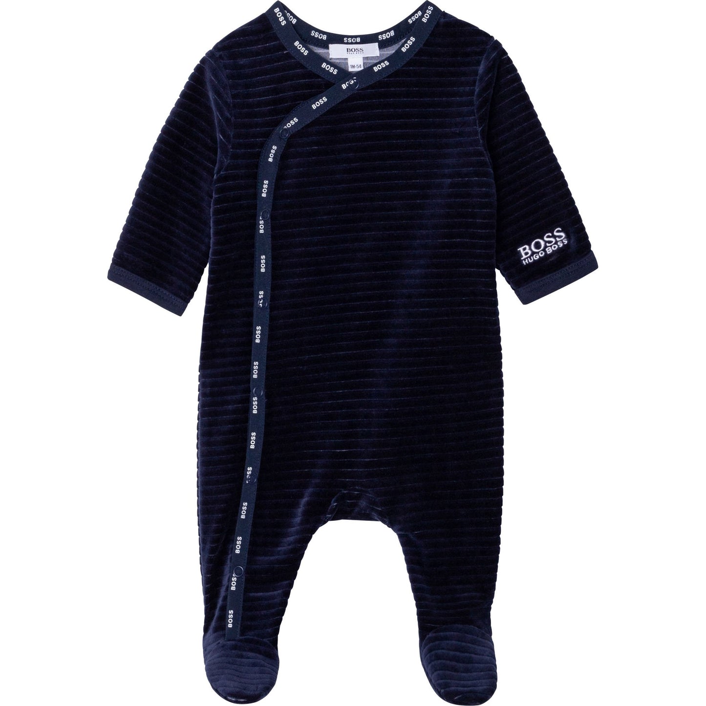 男婴藏青色连体衣