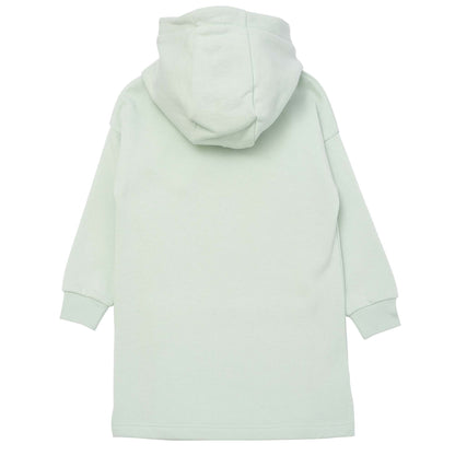 Girls Light Green Tiger Hooded Dress