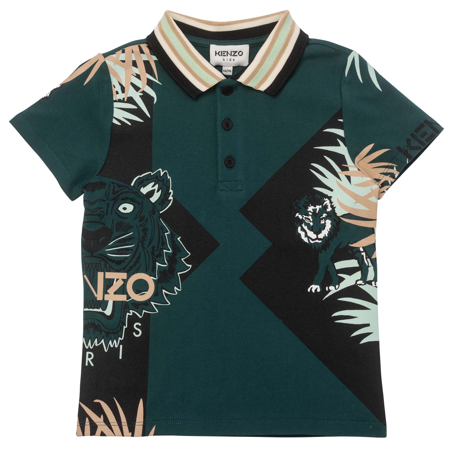 Boys Green Logo Polo Shirt
