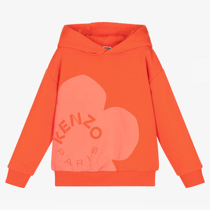 女童红色Logo棉卫衣