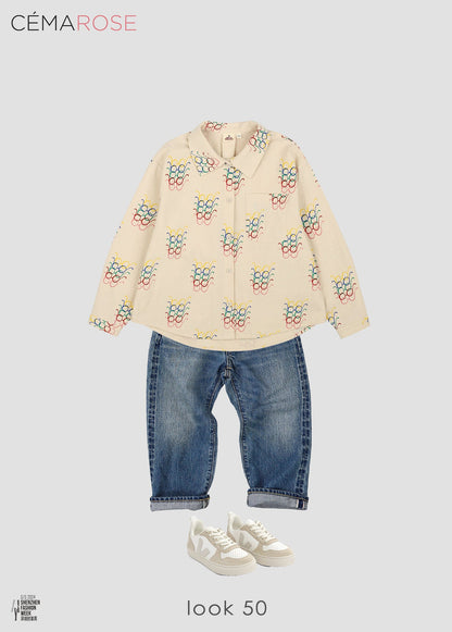 儿童蓝色牛仔裤