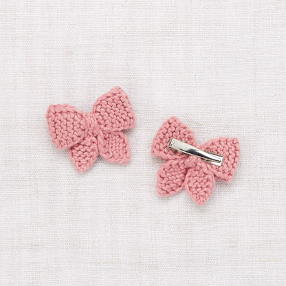 Girls Pink Bow Hair Clips