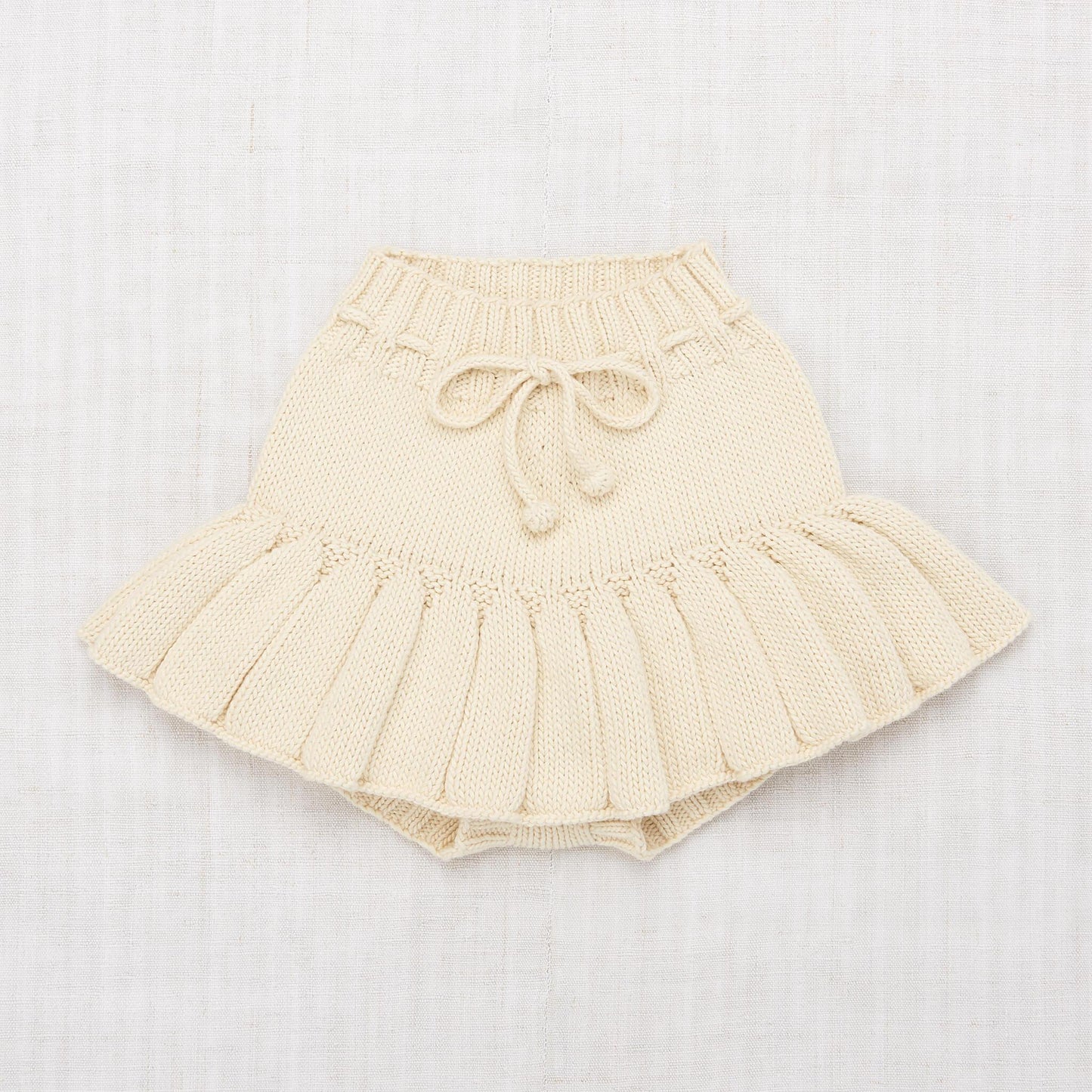 Girls White Pima Cotton Skirt