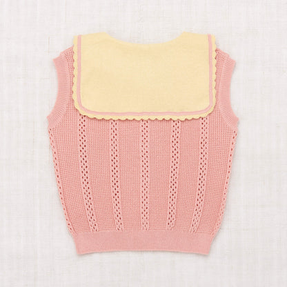 Girls Pink Pima Cotton Vest