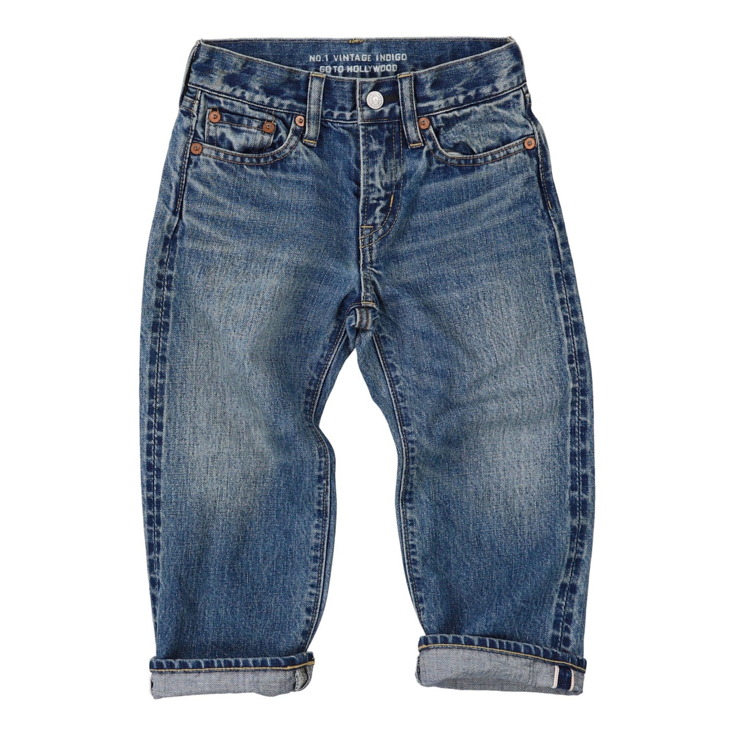 儿童蓝色牛仔裤