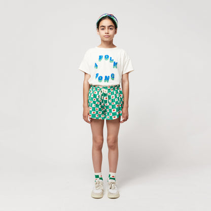 儿童白色Logo棉T恤