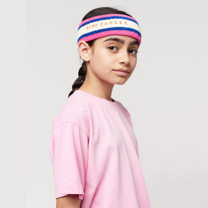 女童粉色Logo发带