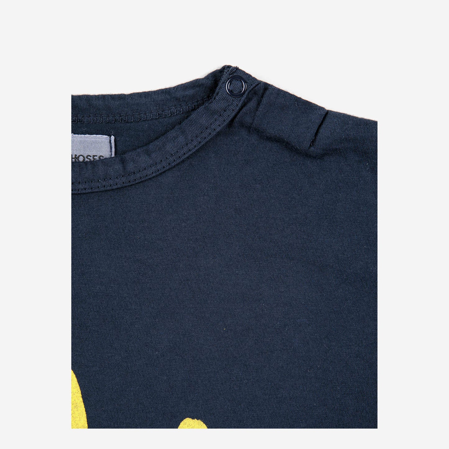 婴儿藏青色印花棉T恤