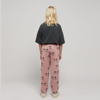 儿童灰色印花棉T恤