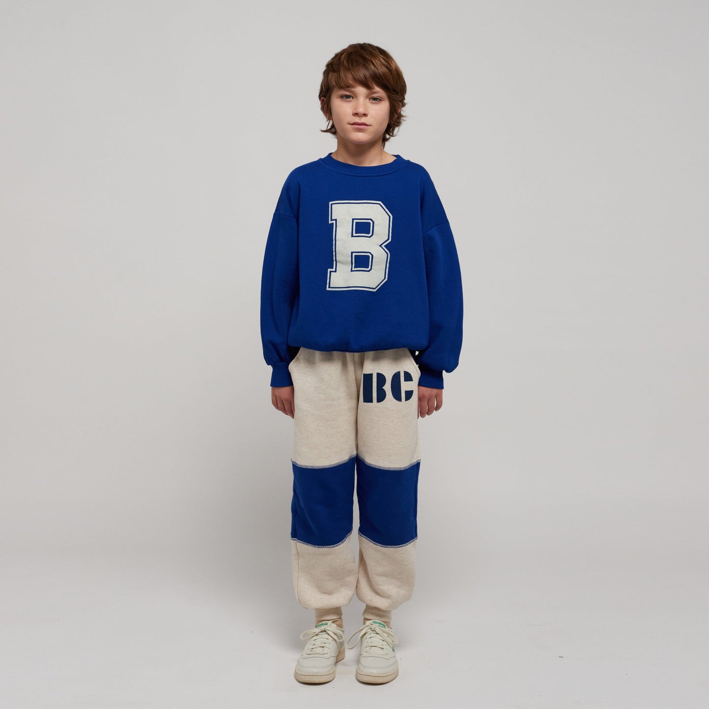 儿童蓝色Logo棉卫衣