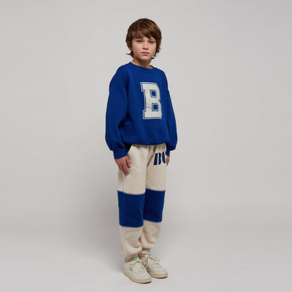 儿童蓝色Logo棉卫衣