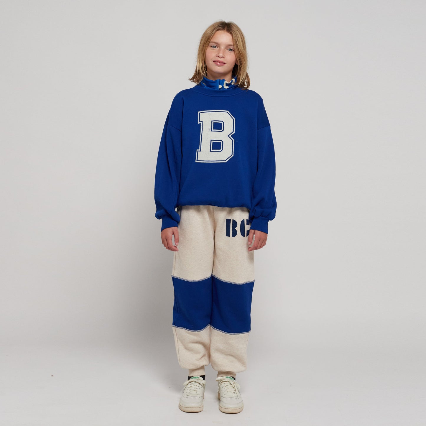 儿童蓝色Logo棉卫衣
