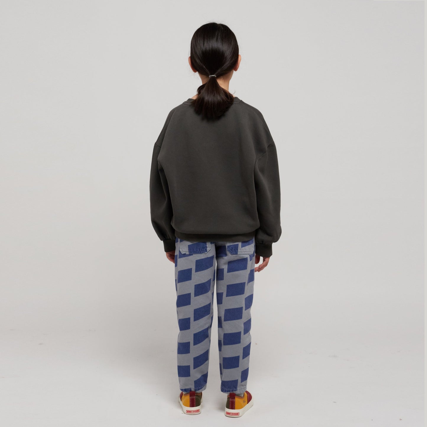 儿童灰色印花棉卫衣