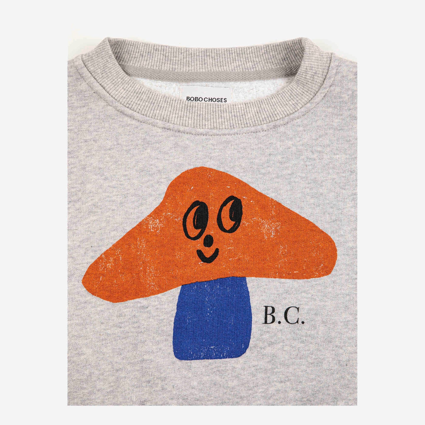 儿童浅灰色印花棉卫衣