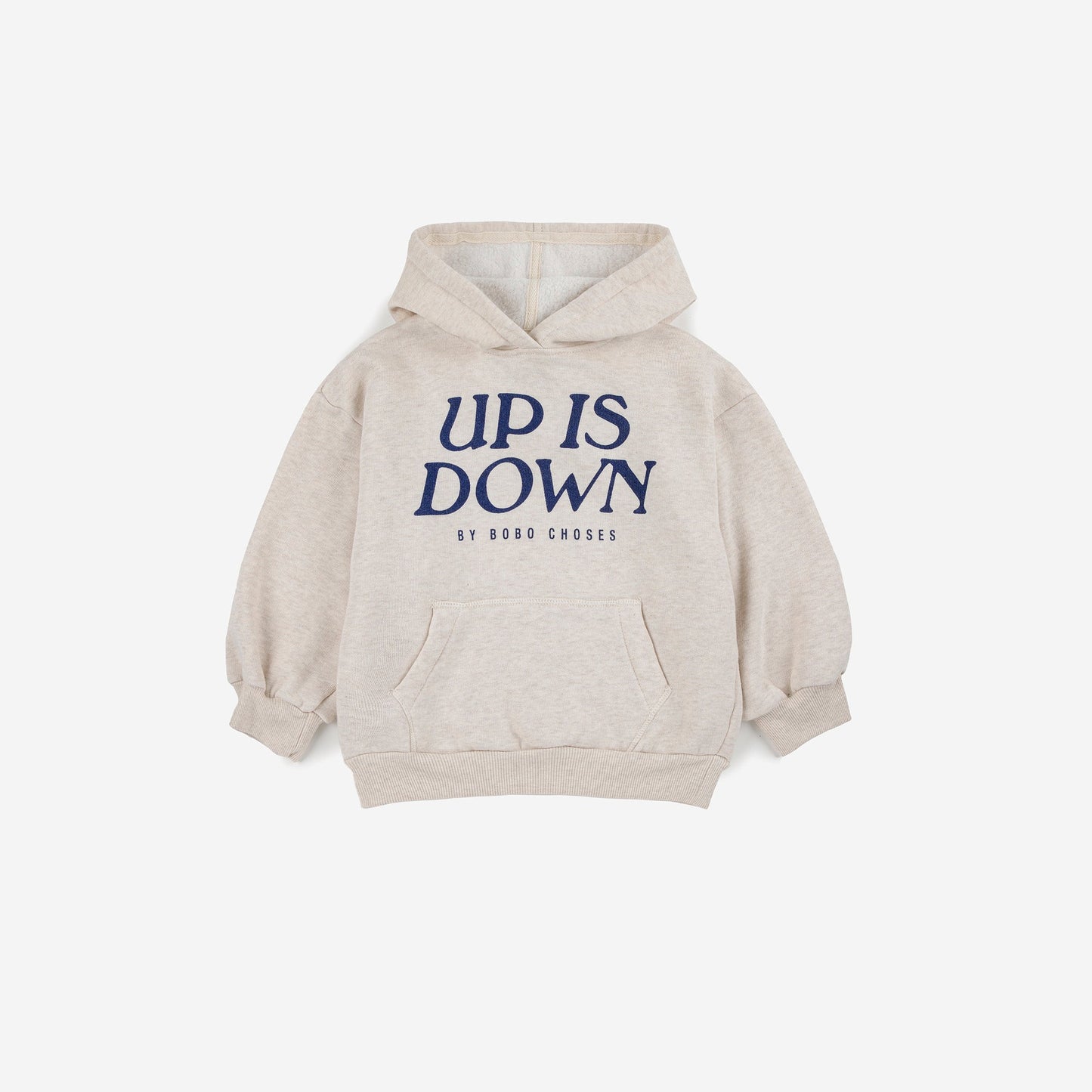 儿童米色连帽棉卫衣