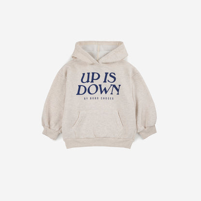 儿童米色连帽棉卫衣