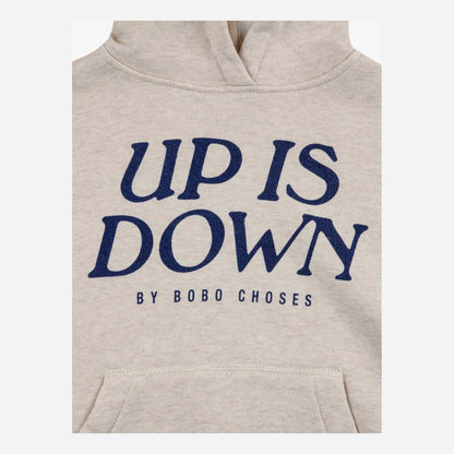 儿童米色连帽棉卫衣