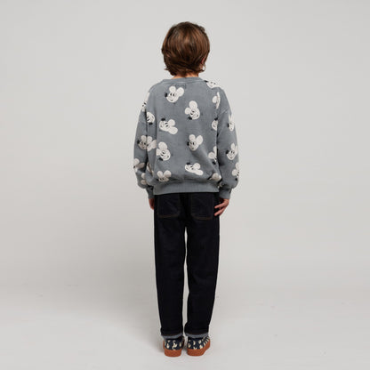 儿童藏青色牛仔裤